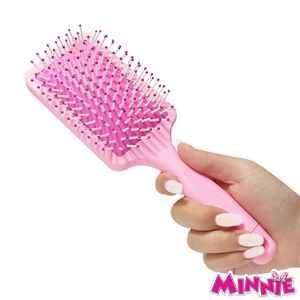 Échantillon de vente au détail H.E.R. Brosse démêlante pour enfants, design amusant avec Minnie, douce pour les cheveux secs et mouillés, idéale pour les enfants - Product Image 1