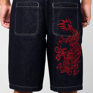กางเกงขาสั้นผ้ายีนส์สำหรับผู้ชายดีไซน์ใหม่ - Product Image 2