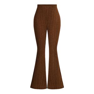 กางเกงวอร์มเอวสูงของผู้หญิงกางเกงผ้าแคนวาสสำหรับใส่ได้ทุกวันมีแถบคาดเอวยางยืดและกระเป๋าสวมใส่สบาย - Product Image 2