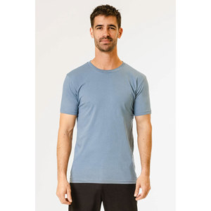 Camiseta de algodón 100% para hombre cuello redondo Casual manga corta Regular camiseta lisa personalizada transpirable - Product Image 4