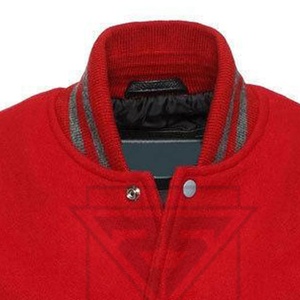 Fabricante personalizado de alta calidad bordado de cuero mangas Letterman Varsity chaquetas para la venta - Product Image 4