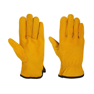 High Quality Cowhide Leather Driver <b>Gloves</b> Welding Safety <b>Gloves</b> Industrial Heavy Duty Construction Protective Workwear - Product Image 1