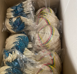 Green Life Bamboo Handfan Folk Art Style Fleur Artisanat Décoratif Modèle Artisanat Folk Art Style Fleur Modèle - Product Image 3