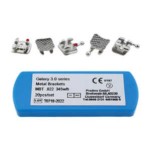 Brackets de Acero Inoxidable Autoligables Galaxy Oral Therapy, Tamaño de Ranura Estándar, Moldeado por Inyección de Metal (MIM) para Uso Ortodóntico - Product Image 2