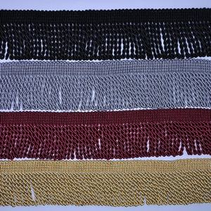 ขอบรองเท้าผ้าไหมยาว6ซม. 2.5นิ้วขอบเงินประดับด้วยแท่งตัดขอบสีเงินเป็นมิตรกับสิ่งแวดล้อมใช้งานได้หลากหลายบนชุดเสื้อผ้ากระเป๋ารองเท้า - Product Image 3