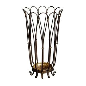 Porta Paraguas Grande de Metal con Base de Acero Resistente, Perfecto para Patios Exteriores, Jardines, Restaurantes y Cafeterías - Product Image 3