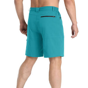 กางเกงขาสั้นออกกำลังกายผ้ายีนส์ฟอกสีกรดของผู้ชายกางเกงขาสั้นทรงหลวมใส่เล่นฟิตเนสสไตล์วินเทจโลโก้ออกแบบได้ตามต้องการ - Product Image 2