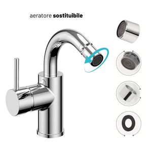 Installazione rapida Jazz Art miscelatore per Bidet a leva singola colore cromato con rifiuti Click-Clack *** confezione da 1 - Product Image 3