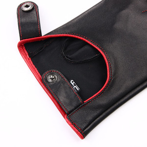 Gants de mode pour hommes à doigts entiers en cuir de chèvre souple et imperméable pour la conduite à moto et à vélo - Product Image 2