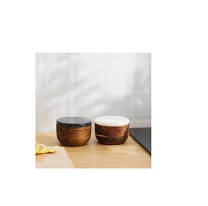 Luxury Acacia Wood Spice Salt <b>Bowls</b> and Wood <b>Lid</b> and Customized Size Cheap Price Hot Sale Product - Product Image 2