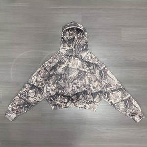 Sweats à capuche imprimés camouflage de conception supérieure bon marché pour hommes sweats à capuche personnalisés respirants en coton mélangé de base pour hommes à vendre - Product Image 1
