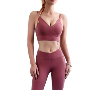 สปอร์ตบราเล่นกีฬาสำหรับผู้หญิงบราเล่นยิมบราเล่นฟิตเนสสปอร์ตบราโยคะระบายอากาศได้เปิดไหล่ข้างหนึ่งไซส์ใหญ่พิเศษเหมาะกับทุกคน - Product Image 1