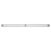 Prise d'air plate pour fenêtres avec volet roulant extérieur GPE2A BROOKVENT, gris RAL7035 (390x20x3mm)