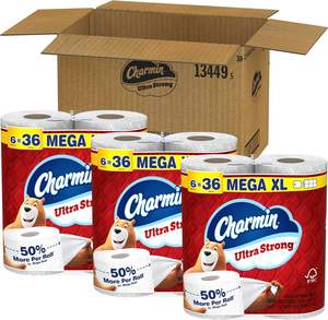 Papier toilette CharminUltra Strong, 18 rouleaux Mega XL = 108 rouleaux standard - Product Image 1