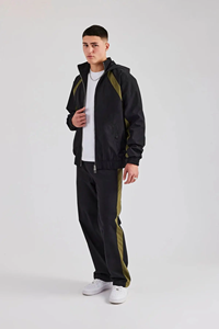 Tracksuit Set Two-Piece Breathable Quick Dry <b>Zipper</b> <b>Jacket</b> & Pants Casual Sportswear tracksuit for men - Product Image 4