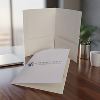 Fournitures de bureau Logo personnalisé Porte-cartes Deux pochettes A4 Pochettes en papier