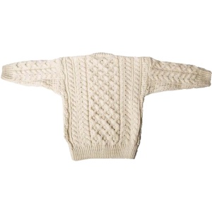 Classic Cable-<b>Knit</b> Pullover Sweater for Boys Thick Wool Blend Winter Season Knitwear with Ribbed Trim - Product Image 2
