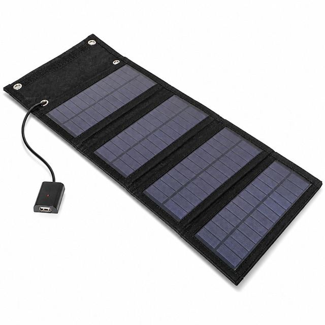 Portable Waterproof Sun Power Panels Mono Foldable 20W Solar Panel Bag for Camping Kit Solar Panels With USB Charger for Mobile