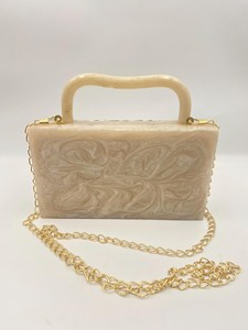 Premium Modern Eco-Friendly Waterproof Resin Clutch Purse | Glossy Acrylic Womens Evening <b>Bag</b> <b>for</b> <b>Wedding</b> & <b>Bridal</b> Events - Product Image 2