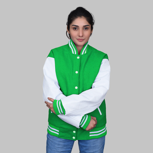 Comprar chaqueta Letterman Lana Cuero Varsity Custom Varsity Chaquetas - Product Image 5