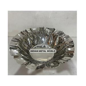 Plateau de bol de chocolat d'argenterie d'acier inoxydable pour le mariage et le bol de service de casse-croûte de bonbons de chocolat d'occasion spéciale à vendre - Product Image 3