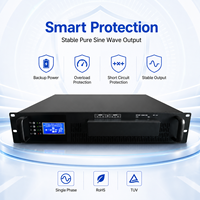 3kVA 5kVA Baterai Lithium UPS Online Fase Tunggal Gelombang Sinus Murni Unit Cadangan Rumah Modem Telekomunikasi LCD USB WiFi Powermerry SC-GL