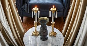 Vase à fleurs en laiton antique Bidri Nakkashi fait à la main - Écologique, résistant à la rouille, décoration pour la maison, le bureau, les mariages - Product Image 4