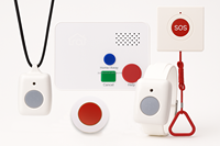 Dispositif d'alerte pour personnes âgées avec grand bouton SOS - Système d'appel d'urgence pour maisons de retraite et établissements de soins à long terme