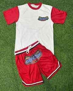 Ensemble short et chemise décontracté respirant personnalisé 100% coton biologique Ensembles de t-shirts stylés Ensemble de shorts d'été de qualité supérieure pour hommes - Product Image 5