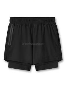 Shorts de jogging sportifs pour hommes - Nouvelle arrivée, Spandex/Polyester, respirant, séchage rapide, taille haute élastique, service OEM - Product Image 2