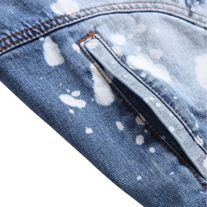 Chaqueta vaquera personalizable de fábrica al por mayor, abrigos de alta calidad, tela suave y cómoda, Chaquetas vaqueras lavadas con ácido Unisex para hombre - Product Image 4