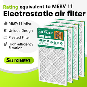 แผ่นกรองอากาศ SUIXINEYI สำหรับเครื่องปรับอากาศ ขนาด 16x24x1 นิ้ว มาตรฐาน MERV 11 รูปทรงสี่เหลี่ยมผืนผ้า สำหรับเตาทำความร้อนในบ้านและระบบปรับอากาศทั้งหลัง - Product Image 2