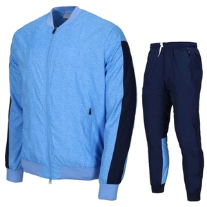 Wholesale Custom Premium Men's Breathable Solid <b>Polyester</b> <b>Tracksuit</b> Set Zipper Hooded Jacket Trousers Ultra High Quality - Product Image 1
