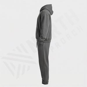 Survêtement personnalisé pour homme, vêtements de sport, sweat-shirt, 100% coton, tissu respirant, logo personnalisé, course à pied, survêtement d'extérieur, couleur personnalisée - Product Image 3