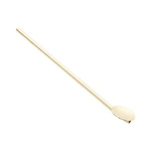 Agitador de Cócteles de Acero Inoxidable Dorado de Lujo, Acabado Liso, Duradero, Resistente a la Oxidación, Herramienta de Barra Elegante para Mezclar Bebidas - Product Image 2