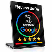 Support de carte NFC personnalisé pour avis clients - Affichage Google Review pour restaurants, cafés et entreprises - Saisie des commentaires clients