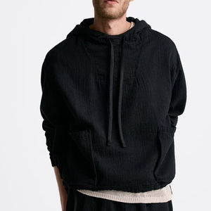 Hot Selling in Best Price <b>Men's</b> Hoodie Contrast Color and <b>Short</b> Set for Casual Use Breathable <b>Men's</b> Hoodie and <b>Short</b> Set - Product Image 2