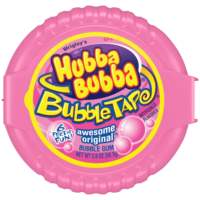 Hubba Bu,bba Gum (paquet de 18) Max Bubble Gum Chewing-gum aromatisé à la fraise et à la pastèque, 5 pièces