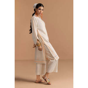 Camisa Moderna de Organza Teñida con Jacquard KJ-43204, Silueta Recta con Cintura Natural, Estilo Veraniego Transpirable - Product Image 1