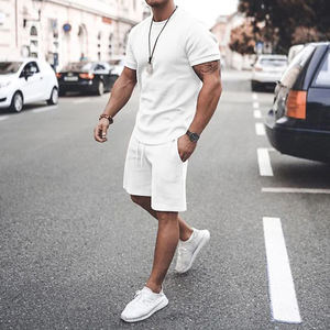 <b>Men</b> Summer Tracksuit Casual Fashion <b>Short</b> Sleeve T <b>Shirt</b> <b>and</b> <b>Shorts</b> <b>Set</b> Summer Sportswear Jogging <b>Sets</b> - Product Image 2