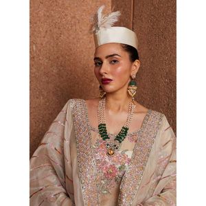 Colección de Bodas, Traje de 3 Piezas de Organza Hecho a Mano – Elegante Ropa de Novia y para Fiestas - Product Image 4