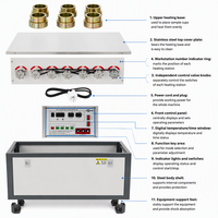 Testeur d'imperméabilité du béton entièrement automatique, machine de test de perméabilité à l'eau du béton, équipement de laboratoire