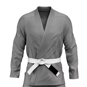 Traje de Karate de Artes Marciales Personalizado de Alta Calidad para Adultos, el Más Vendido, Servicio OEM, Color Sólido, Uniforme de Judo y Karate Sencillo y Liso - Product Image 2