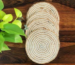 100% naturel écologique réutilisable Jute fait Table utiliser napperons Jute Table tapis/napperon pour hôtel fournitures du Bangladesh - Product Image 2
