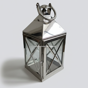 Luxury Brass Finish Metal <b>Christmas</b> Tealight Candle <b>Holder</b> Handle <b>Tree</b> Shape Indoor/Outdoor Use Wedding Party Centerpiece Decor - Product Image 3