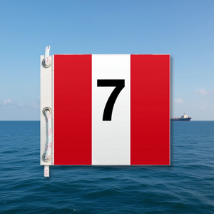 Drapeau numérique de signalisation nautique 7 60x50 Cm - Product Image 2