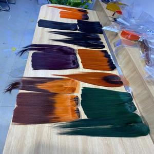 Extensión de paquete de cabello humano 100 asequible verde pino, proveedor Remy crudo, DHL, estilo superior, Color ondulado, Material de doble peso, sedoso - Product Image 6