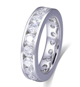 Anillo de Compromiso y Matrimonio de Diamantes de Laboratorio con Corte Brillante IGI, Selecciones Destacadas de Personalización, Oro Amarillo de 14 Quilates - Product Image 2