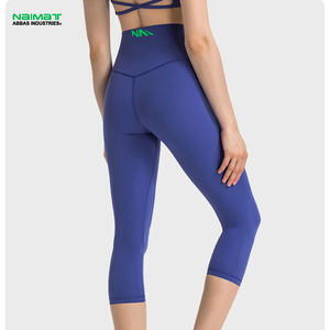 Wholesale Quick-Drying Seamless High Waist Fitness Pants Sexy Hip Sports Elastic Yoga <b>Leggings</b> for Adults Solid <b>Pattern</b> - Product Image 1