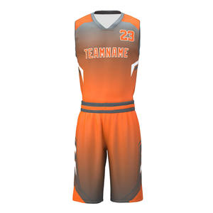 Conjunto de Uniforme de Baloncesto para Hombre, Jersey y Pantalones Cortos con Estampado Doble Cara para Entrenamiento Deportivo y Uso Profesional en Equipo - Product Image 3